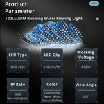 ruban led blanc 3000k 4000k 6000k 24v smd 120leds sensor pirlumière moderne 50000h