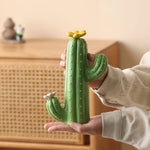 décoration intérieure cactus céramique vert moderne épines fleurs table ornement