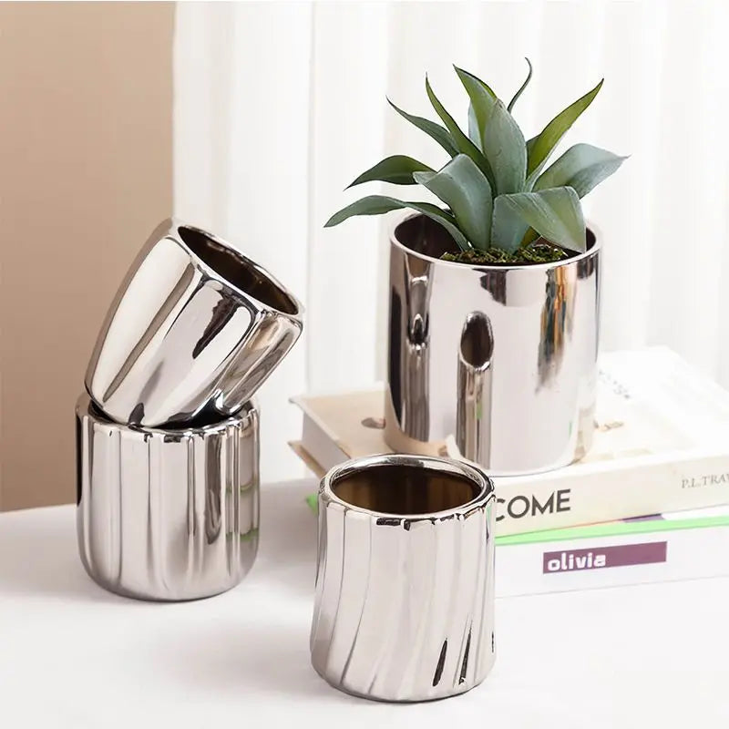 Cache pot bourgogne style européen élégant