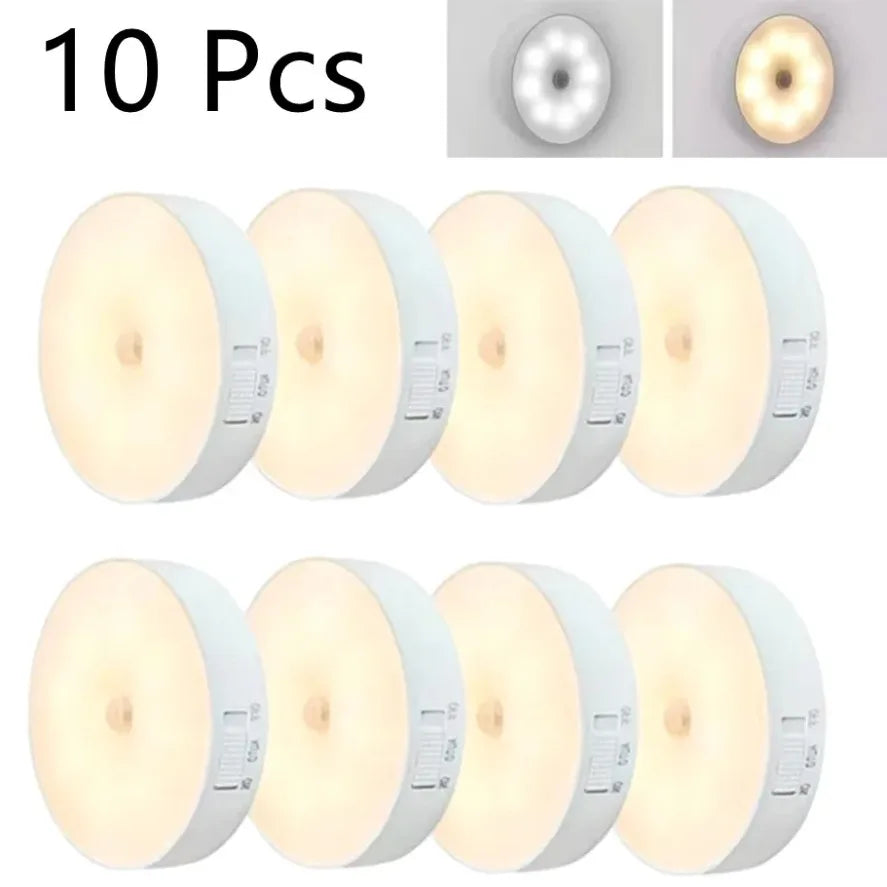 veilleuse led rechargeable usb sensor intelligente led blanc moderne adhésive auto off
