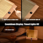 lampe lecture led rechargeable nuit table livre écran lcd usb charge boutons blanc