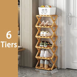 étagère pliante chaussures bois naturel moderne rangement entrée sans installationversible