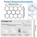 plafonnier led blanc moderne forme hexagonale nid d'abeille salon salle conférence