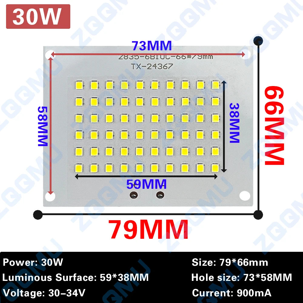 projecteur led plaque 10w 20w 30w 50w 100w 150w blanc moderne haute puissance