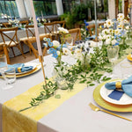 chemin table doré effet métallique élégant maison événement noël mariage