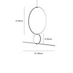 suspension lumineuse moderne minimaliste blanche noire lisse mat câble suspendu chambre salon étude