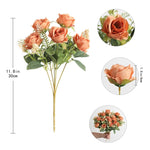 décoration intérieure bouquet roses artificielles soie blanc rouge modernes anniversaire mariage baby shower