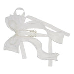 rubans fenêtre blancs organza décoratifs facilement installables moderne 20cm 11cm