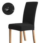 housses chaise moderne gris tissu petits points polyester coton plage fauteuil mariage banquet protection