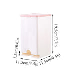 distributeur serviettes hygiéniques boîte rangement adhésif moderne rayures verticales blanc rose vertclair