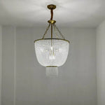 lustre moderne cristal doré rondes transparentes classique salon chambre d'hôtel