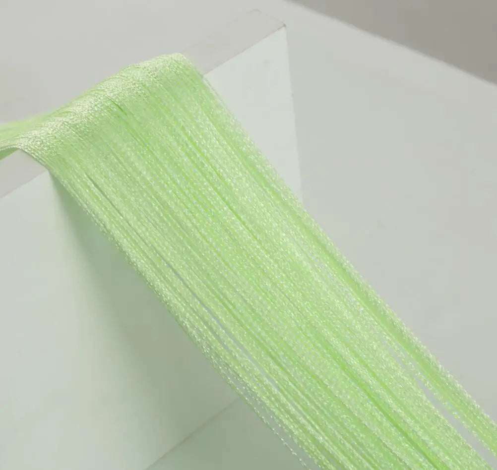 rideau franges semi transparent noir blanc rouge vert violet décoratif maison