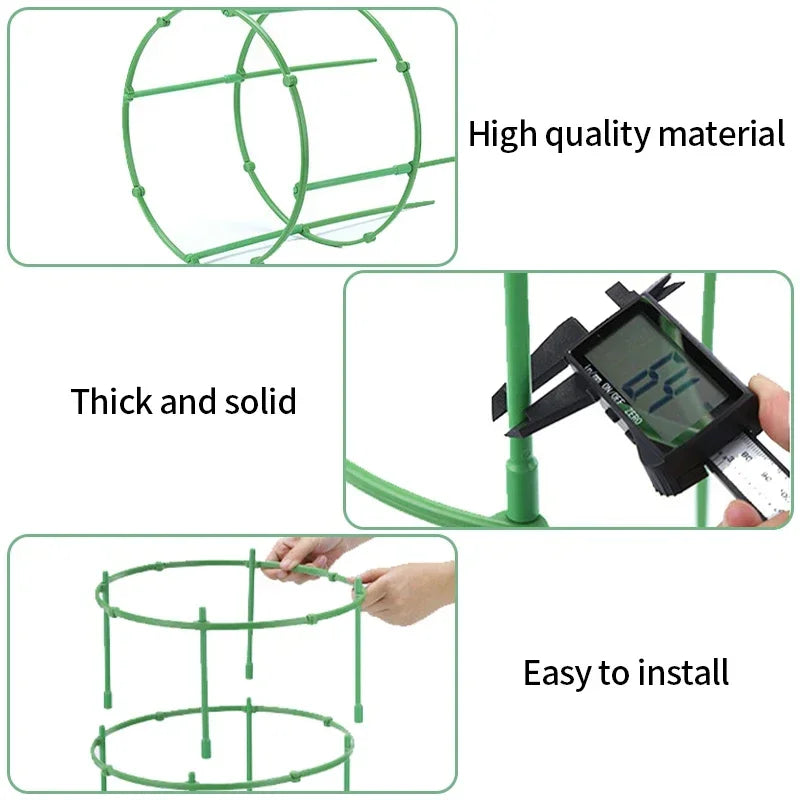 supports plante plastique vert moderne clips orchidées roses 12 sets 18 sets 24 sets