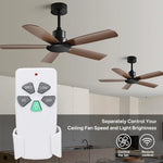 télécommande ventilateur noir marron blanc moderne facile fixations vis
