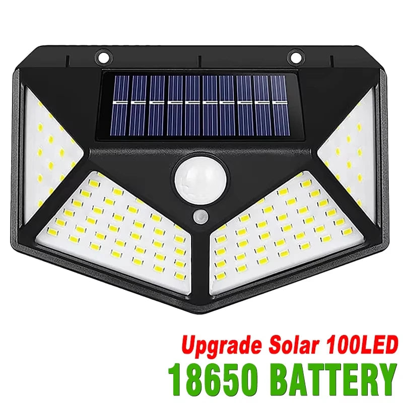 lampe solaire murale noire panneau led vis fixe moderne extérieur garage jardin