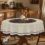 nappe table imperméable fleurs dorées motifs géométriques classique printemps étéextérieur maison