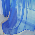 rideaux voile transparents décoratifs noir bleu rose rouge maison bord étroit