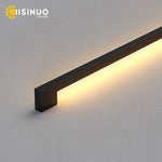 applique murale led moderne noire fixée mur éclairage quotidien 90 260V 10 lumières