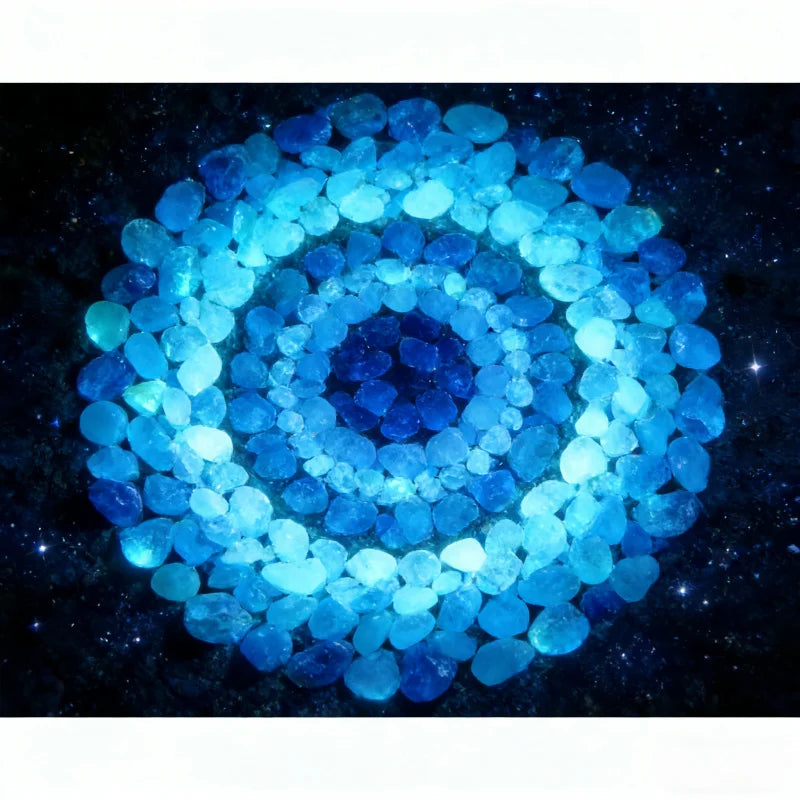 pierres décoratives luminescentes modernes bleu vert rose blanc translucides 1000 2000 pcs jardinextérieur