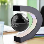 globe magnétique flottant cartographie mondiale led noir bleu doré moderne chambre coucher