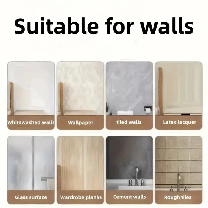 support mural vêtements noir clips fixations instructions moderne tringle extensible acier inoxydable