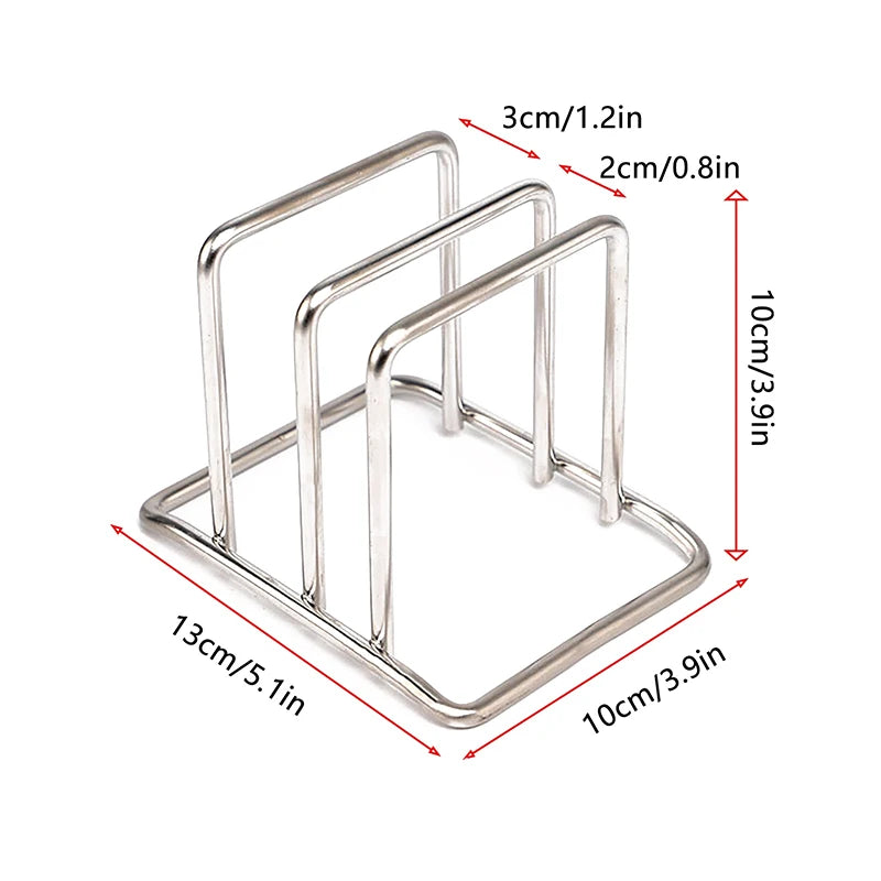 support planche découper acier inoxydable moderne couvercle verre texture bois organisateur cuisine rangement fixe