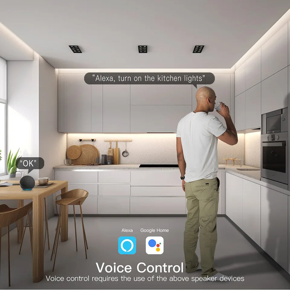 contrôleur led prise usb bluetooth wifi blanc moderne adhésif tactile câble intelligent réglable alexa