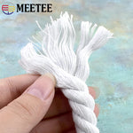 corde coton tressée 5m blanche haute résistance finition enduite rustique franges
