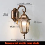 lampe murale classique vintage métal doré antique fixations extérieure intérieure