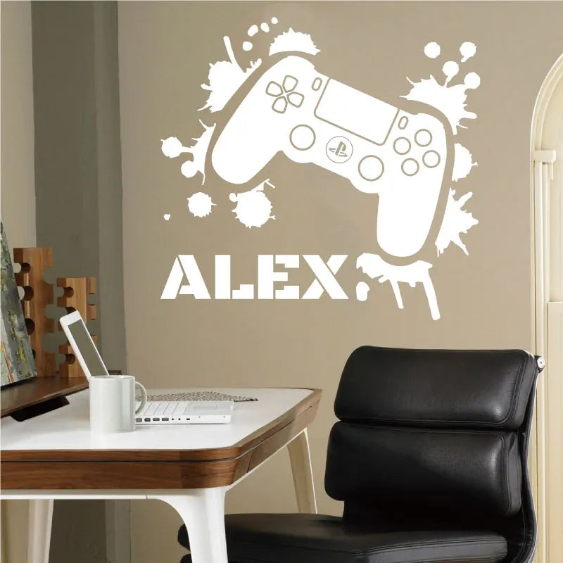 Détail de l'autocollant mural en vinyle PVC avec motif avion