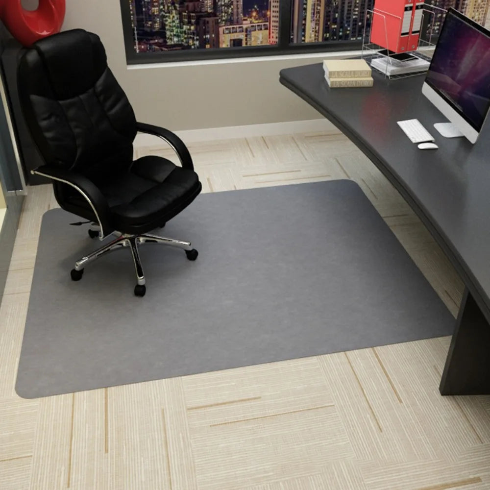 tapis sol antidérapant adhésif gris moderne protection sol PVC polyester pile coupée