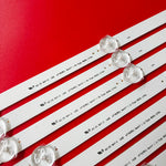 bandes led 47 pouces lumineuses rondelles blanches éclairage spécial moderne 94cm 12 pièces