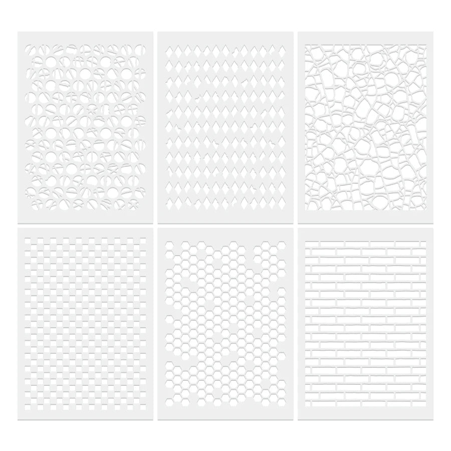 gabarits découpe blancs motifs géométriques modernes adhésifs set bricolage decoration