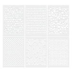 gabarits découpe blancs motifs géométriques modernes adhésifs set bricolage decoration