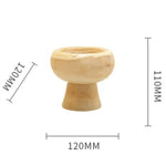 supports bougie jade moderne marbré marron clair beige élégants décoration maison