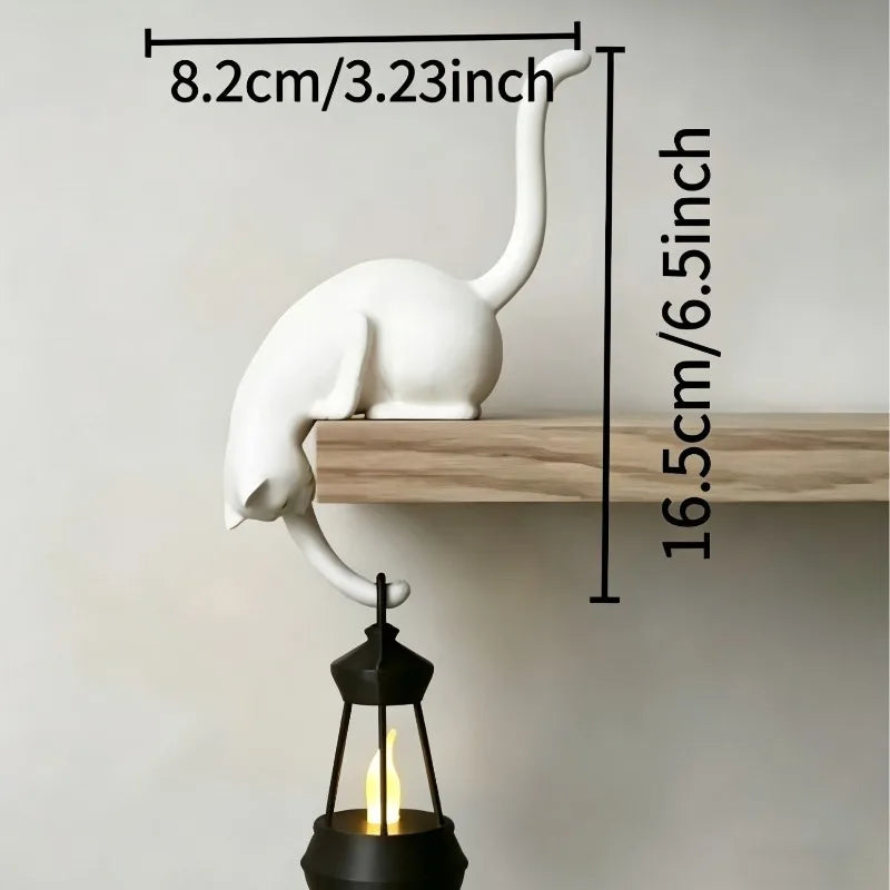 porte clés chat noir blanc lanterne moderne chambre decoration