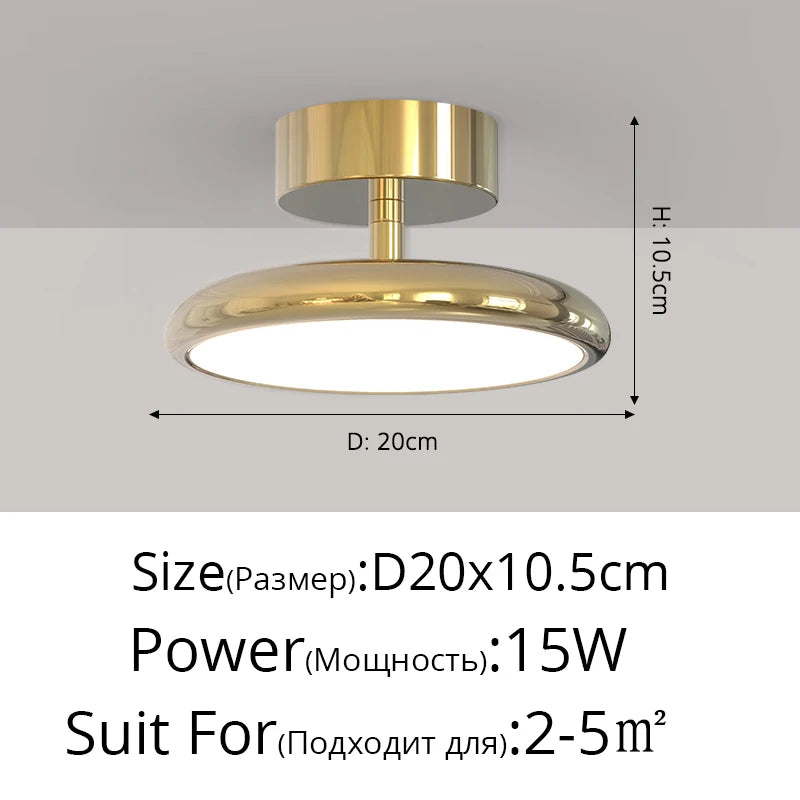 lampe moderne argentée éclairage quotidien cuisine salle manger télécommande monté surface