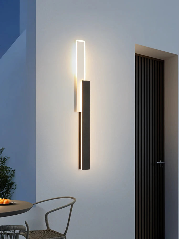 applique murale extérieure led noire dorée moderne étanche jardin façade maison