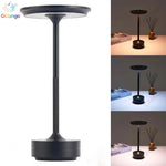 lampe table led rechargeable sans fil intensité réglable moderne noir or argent
