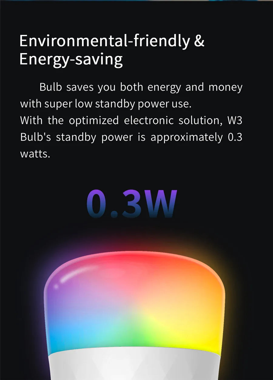 ampoule led intelligente e26 blanc moderne technologique commande vocale wifi couleur lumiere ambre 1700k