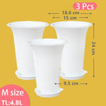 pots orchidées noir moderne adhésif racines controle fleur plante verte 13cm 15cm 18cm