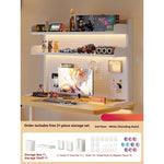 rangements mural noir blanc perforé moderne boîte rangement hooks aimants fixations murales