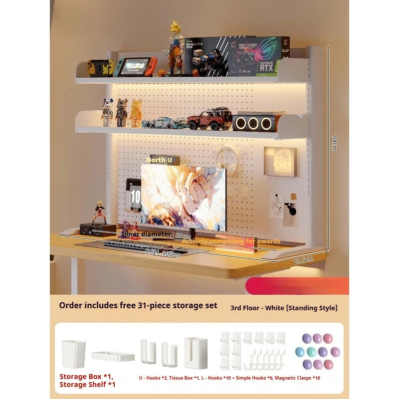 rangements mural noir blanc perforé moderne boîte rangement hooks aimants fixations murales