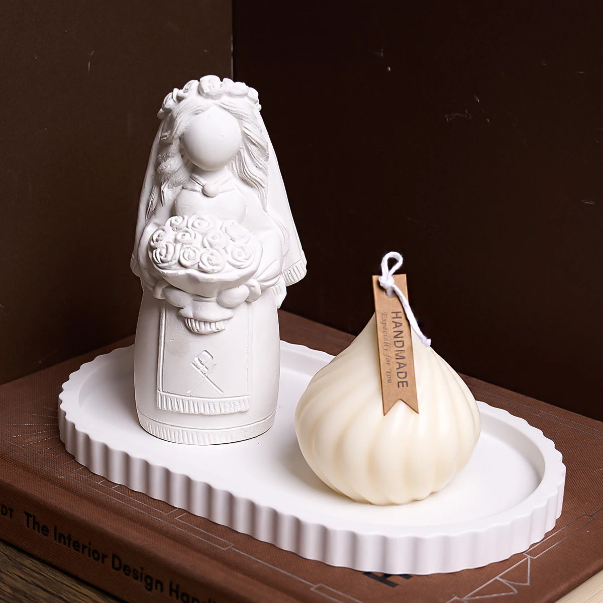 plateau silicone dentelé moule rangement bijoux décoration artisanale minimaliste figurines