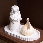 plateau silicone dentelé moule rangement bijoux décoration artisanale minimaliste figurines