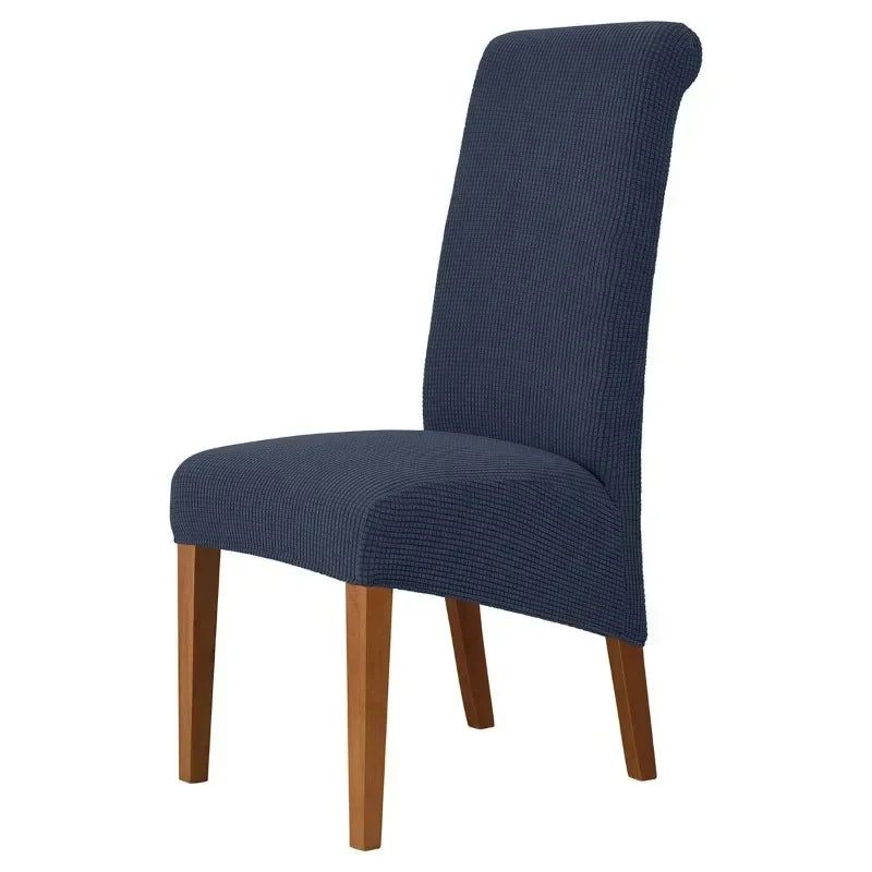 housse chaise banquet jacquard grise moderne fauteuil salle manger mariage