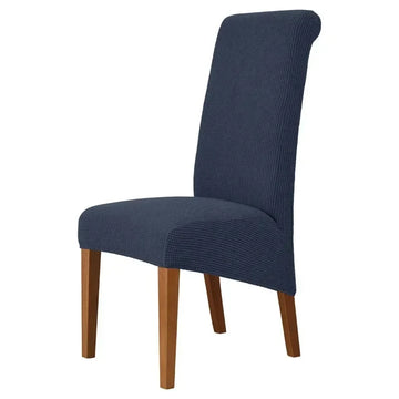 housse chaise banquet jacquard grise moderne fauteuil salle manger mariage
