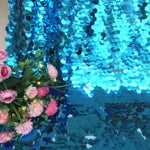 tissu paillettes polyester acrylique rouge argent bleu rose violet doré élégant brillant 150cm