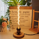 ampoule led transparente spirale dorée vintage 360 degres 300mm 15000h