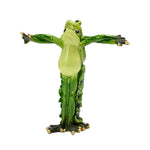 figurines grenouilles yoga vert or décoratives ludiques zen table bureauscrição